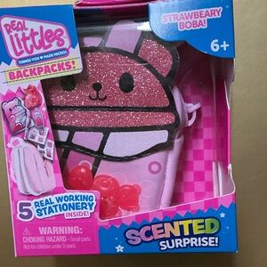 Real Littles Strawberry Boba Backpack